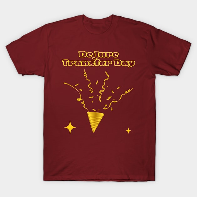 Indian Festivals - Dejure Transfer Day T-Shirt by Bharat Parv